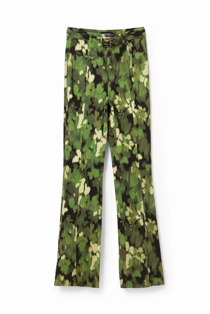 Pantalón Flare camo