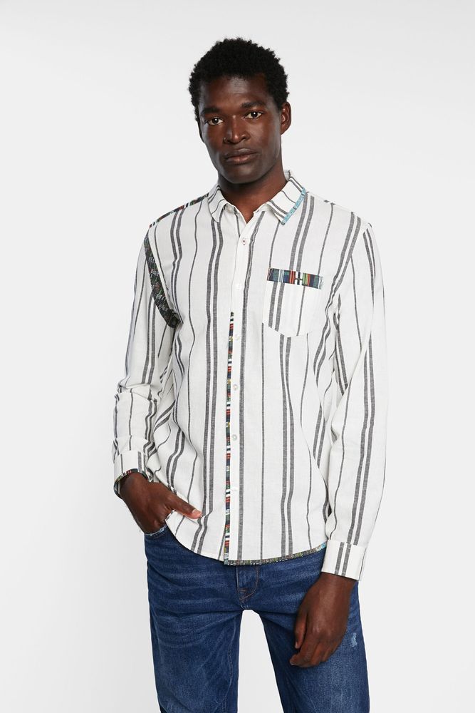 Chemise rayures frises