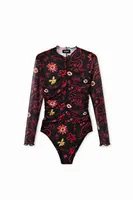 Body tulle fronces fleurs