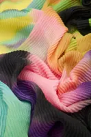 Foulard rectangulaire plissé tie and dye