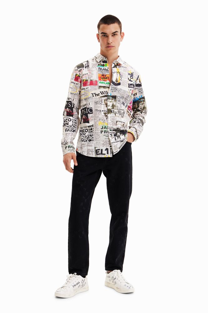 Chemise journal arty