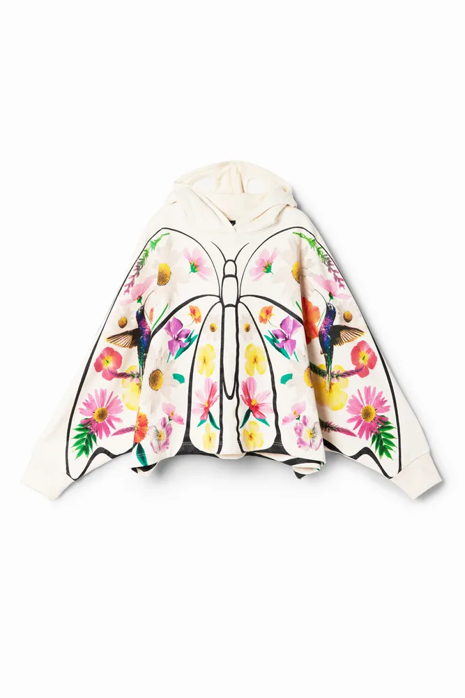 Sudadera oversize mariposa