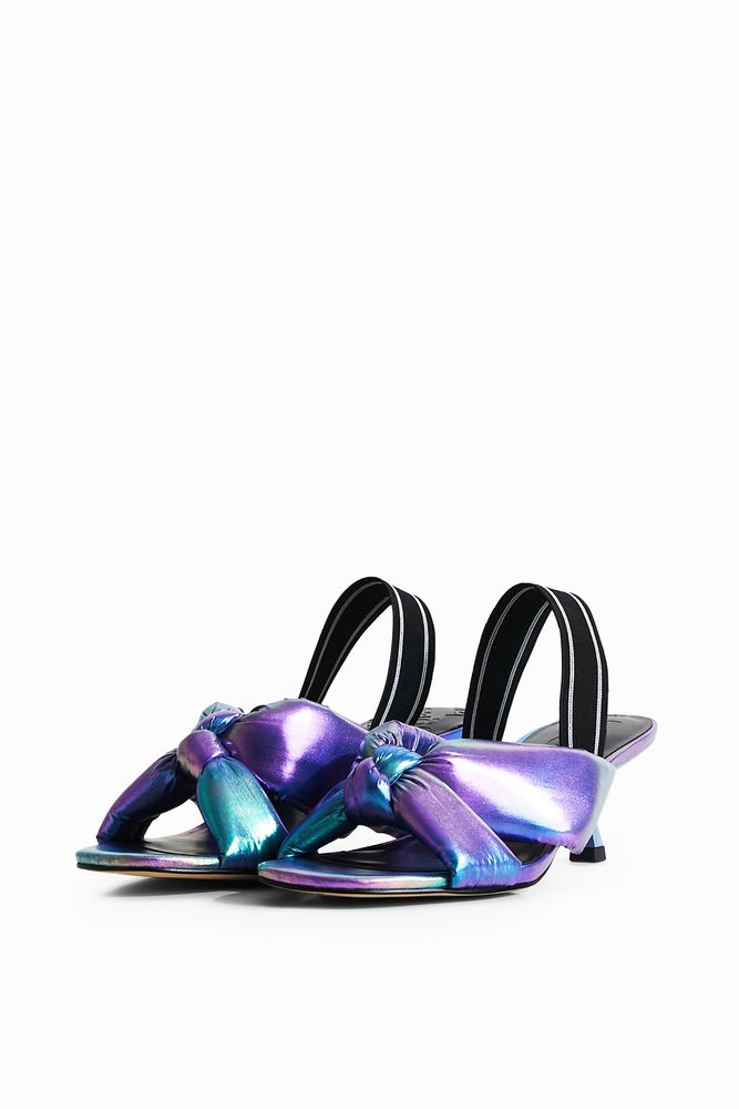 Sandales talon iridescentes