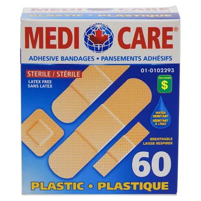 Water Resistant Adhesive Bandages 60PK - Case of 24