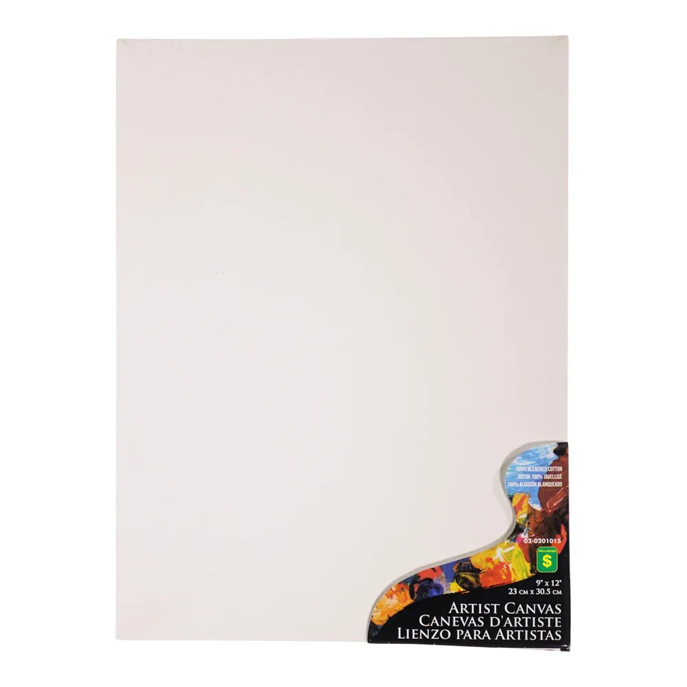 Flat Artist Canvas (Assorted Sizes and Quantities) - Case of 36