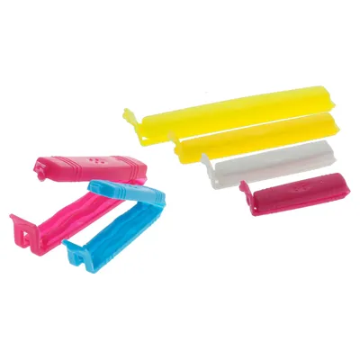 18PK Bag Clips (Assorted Colours) - Case of 36