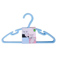 4PK Children's Plastic Hangers (Assorted Colours) - Case of 36