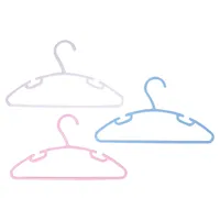 4PK Children's Plastic Hangers (Assorted Colours) - Case of 36