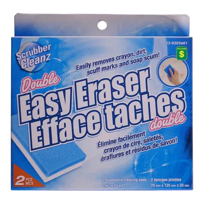 Double Easy Erasers 2PK - Case of 24