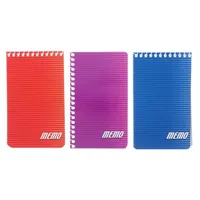 Spiral Memo Note Pads 3PK (Assorted Colours) - Case of 24