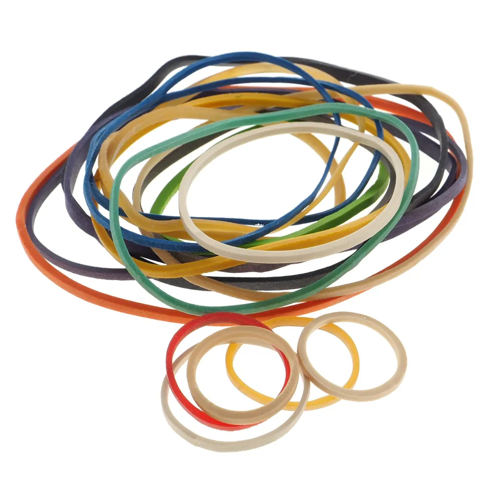 Dollarama Rubber Bands (Assorted sizes and Colours) - Case of 36