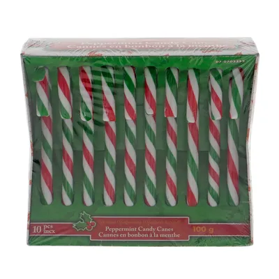 10pk Christmas-Mint Candy Canes - Case of 36
