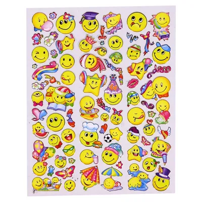 Golden Outline Stickers (Assorted Colours) - Case of 36