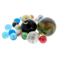 Glass Marbles (Assorted colours and sizes) - Case of 24