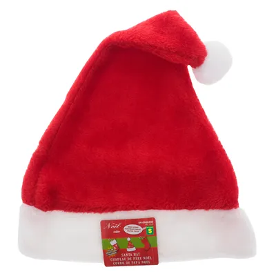 Christmas Santa's Velvet Hat - Case of 36