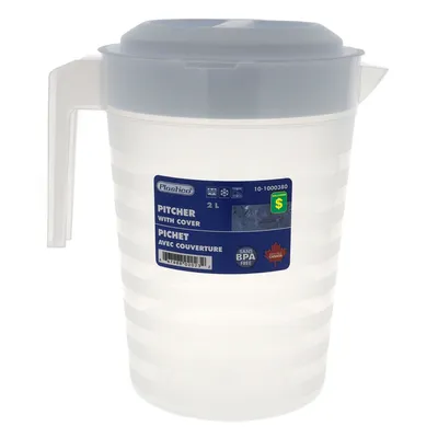 Plastic Pitcher with Cover - Case of 24