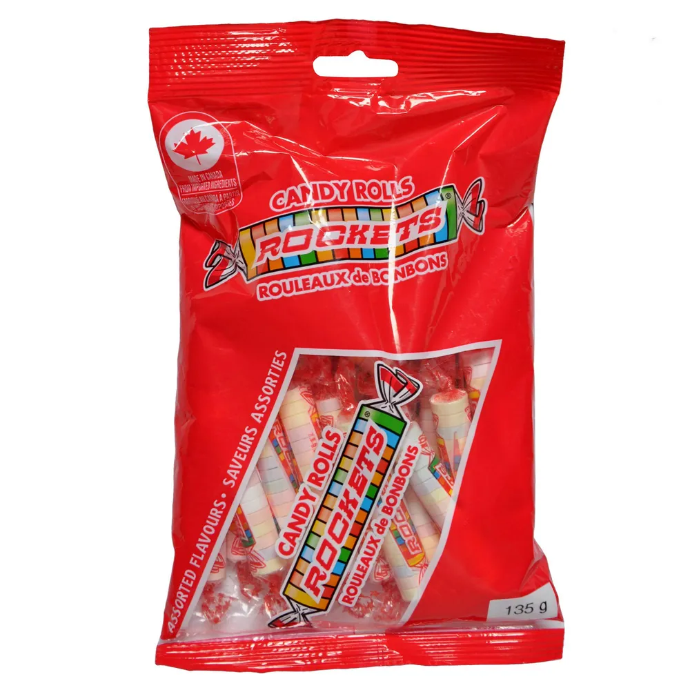 ROCKETS Candy Rolls (Assorted Flavours) - Case of 36