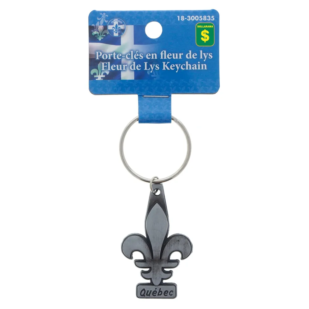 Quebec Fleur de Lys Keychain - Case of 24