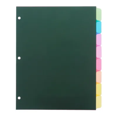 Index Dividers 8PK (Assorted Colours) - Case of 24