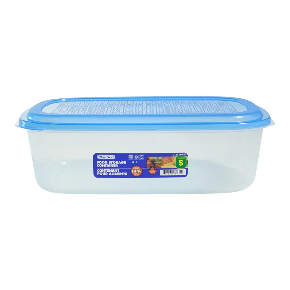 Dollarama Rectangular Plastic Container - Case of 24 | Hillside Shopping  Centre