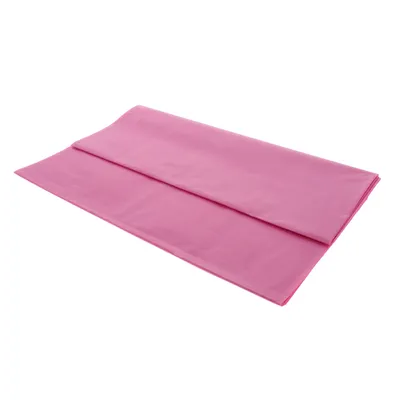 Rectangular Hot Pink Plastic Table Cover - Case of 24