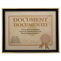 8.5"x11" Document Frame with Metallic Trim (Assorted Colours) - Case of 24