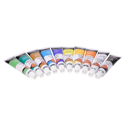 Acrylic Paint Bottle Set 10PC (Assorted Colours) - Case of 24