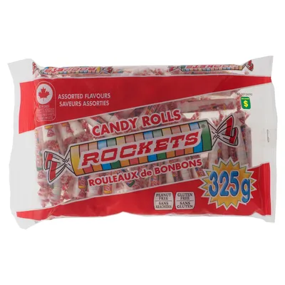 Halloween Rockets Candy Rolls - Case of 24