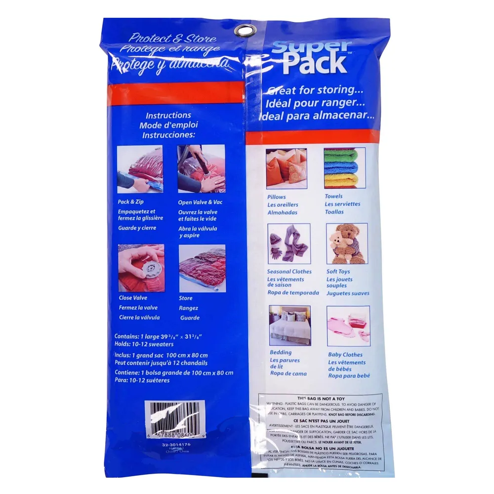 Extra Large Size Vacuum Seal Storage Bag - Case of 24