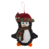 Christmas Colour tinsel figures on wire - Case of 24