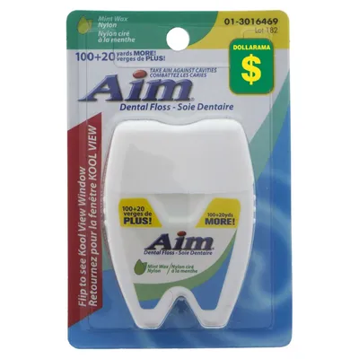 Mint Wax Nylon Dental Floss - Case of 24