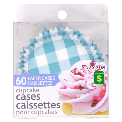 Cupcake Liners 60PK (Assorted Styles and Colours) - Case of 36