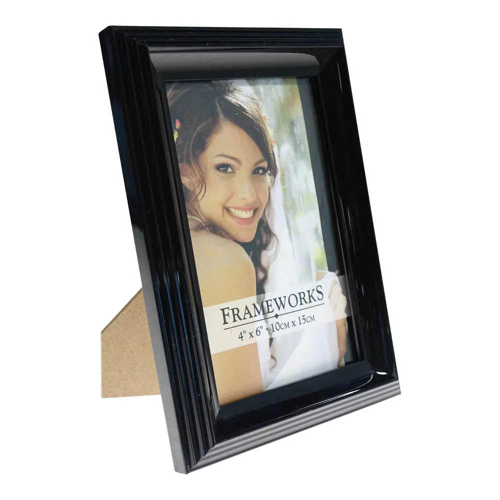 4''x6'' Plastic Photo Frame (Assorted Styles and Colours) - Case of 24