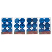 6Pk Blue and Green Tree balls - Case of 24