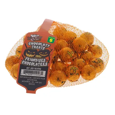 Halloween Chocolate Balls in Net Bag - Case of 28