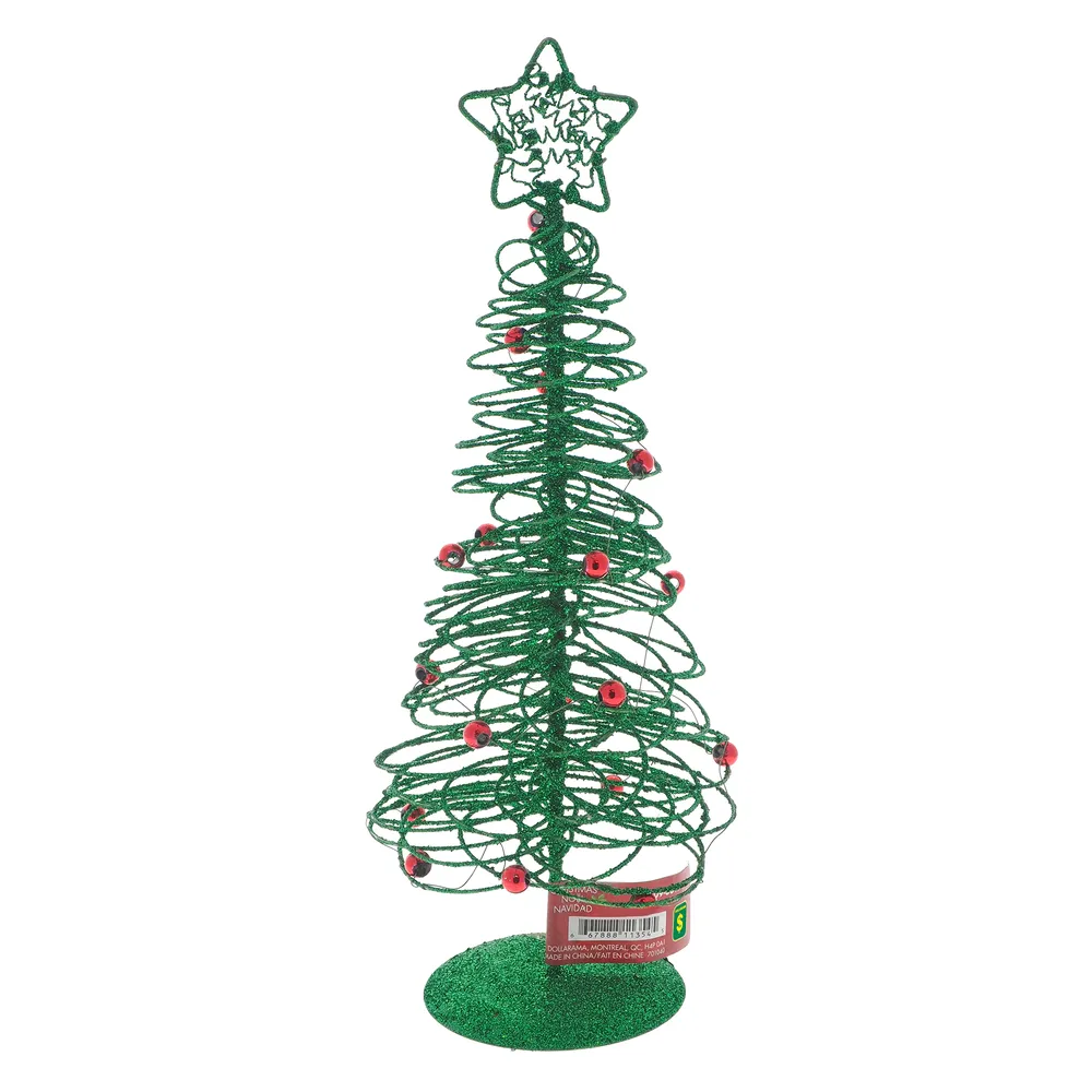 Dollarama Christmas glittered tree tabletop - Case of 24 | Hillside  Shopping Centre