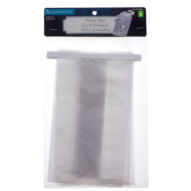 Dollarama 3PK Clear Cellophane Bags - Case of 24 | Hillside Shopping Centre