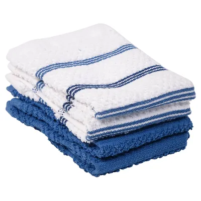 Cotton Terry Dishcloths (Assorted Colours) - Case of 24