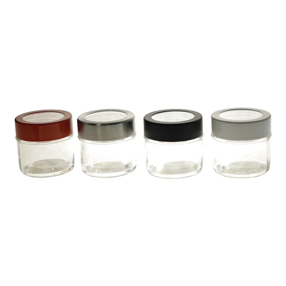 100mL Glass Jar (Assorted Colours) - Case of 24