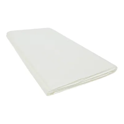 Rectangular White Paper Tablecloth - Case of 18
