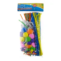 Craft Pack 250PC (Assorted Sizes and Colours) - Case of 12