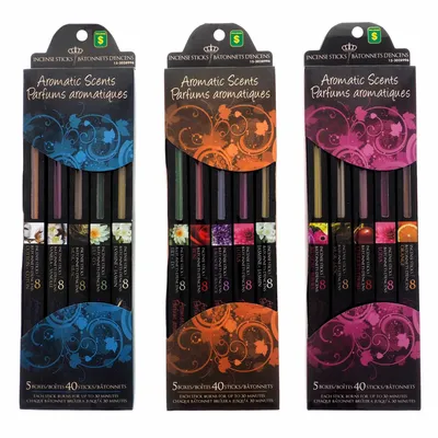 Scented Incense Sticks 40PK (Assorted Aromatic Scents) - Case of 24