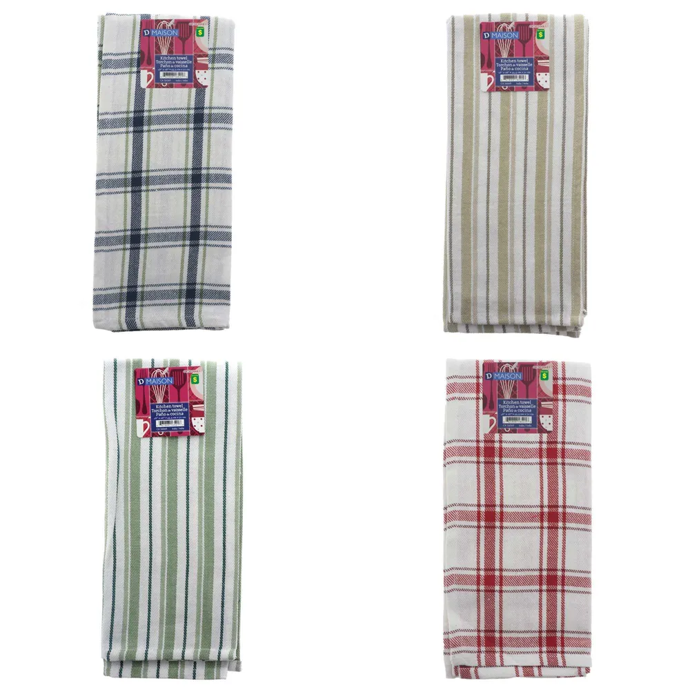 Kitchen Towel (Assorted Styles and Colours) - Case of 24