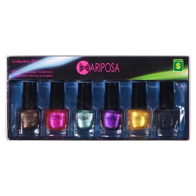 Nail Polish Set 6PC (Assorted Styles and Colours) - Case of 16