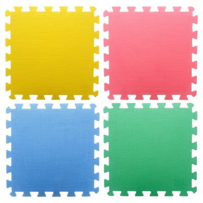 Interlocking Play Mats 4PK (Assorted Colours) - Case of 12