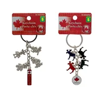 Canada Souvenir Metal Keychains - Case of 24