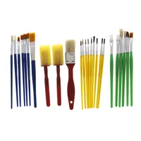 Artist Brush Set 25PC (Assorted Shapes and Colours) - Case of 24