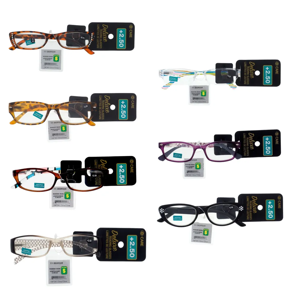 Dollarama Reading Glasses +2.5 Diopter (Assorted Styles) - Case of 36 |  Bramalea City Centre