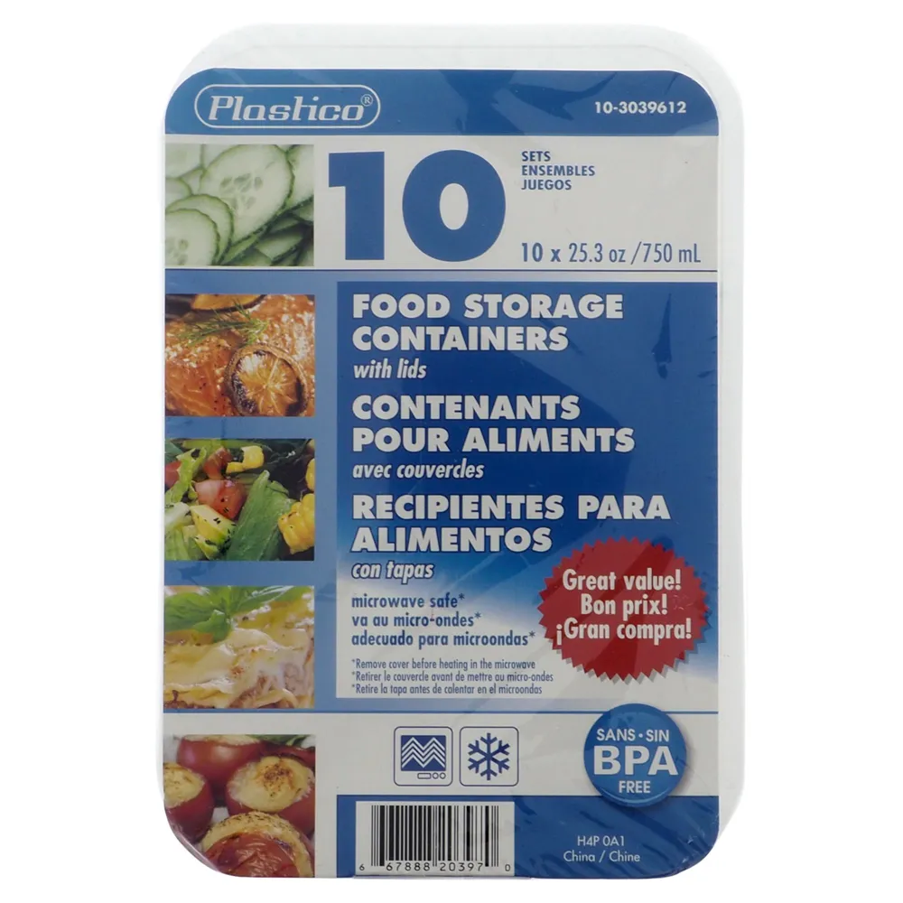 10pk Storage Containers - Case of 12