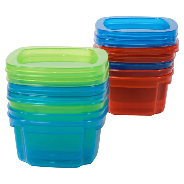 Dollarama Snack Storage Containers 3PK (Assorted Designs and Shapes) - Case  of 24